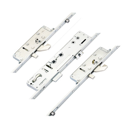 Latch Deadbolt 2 Hooks 2 Anti Lift Pins 2 Rollers Lift Lever or Double Spindle Multipoint Door Lock - Option 3 (top hook to spindle = 505mm)