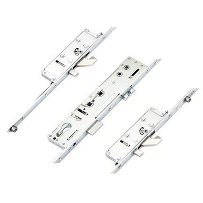 Latch Deadbolt 2 Hooks 2 Anti Lift Pins 2 Rollers Lift Lever or Double Spindle Multipoint Door Lock - Option 1 (top hook to spindle = 720mm)