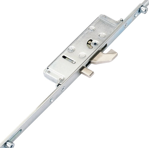 Latch Deadbolt 2 Hooks 2 Anti Lift Pins 4 Rollers Lift Lever or Double Spindle Multipoint Door Lock - Option 2 (top hook to spindle = 621mm)