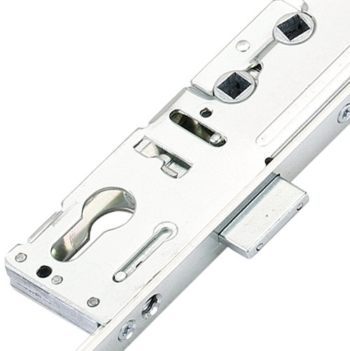 Latch Deadbolt 2 Hooks 2 Anti Lift Pins 2 Rollers Lift Lever or Double Spindle Multipoint Door Lock - Option 2 (top hook to spindle = 618mm)