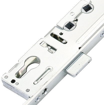 Latch Deadbolt 2 Hooks 2 Anti Lift Pins 2 Rollers Lift Lever or Double Spindle Multipoint Door Lock - Option 2 (top hook to spindle = 618mm)