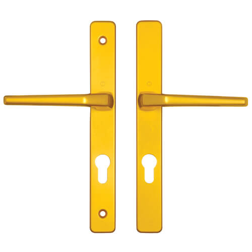 Lever UPVC Multipoint Door Handles - 70mm PZ Unsprung 200mm Screw Centres