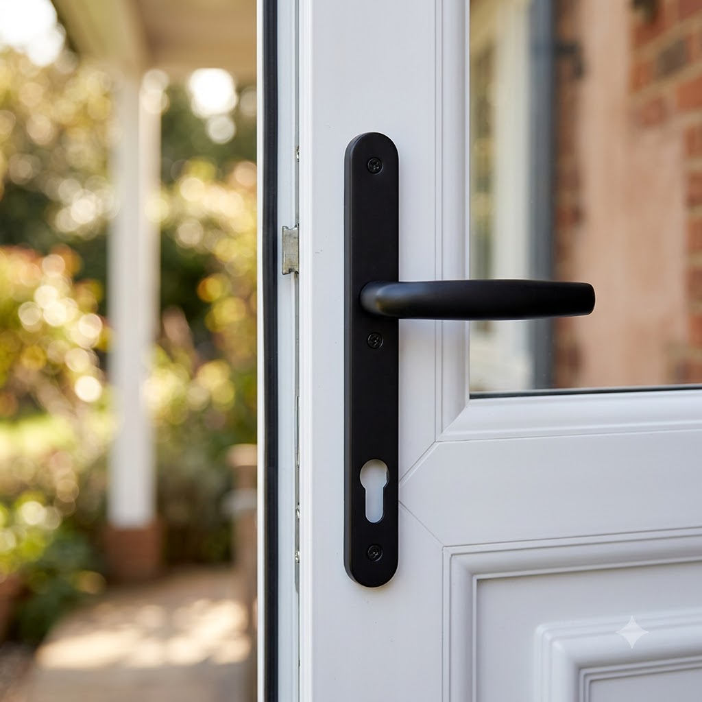 Atlanta Lever Lever UPVC Multipoint Door Handles - 92mm PZ Unsprung 200mm Screw Centres