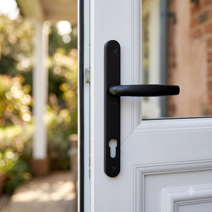 Atlanta Lever Lever UPVC Multipoint Door Handles - 92mm PZ Unsprung 200mm Screw Centres