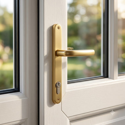 Atlanta Lever Lever UPVC Multipoint Door Handles - 92mm PZ Unsprung 200mm Screw Centres