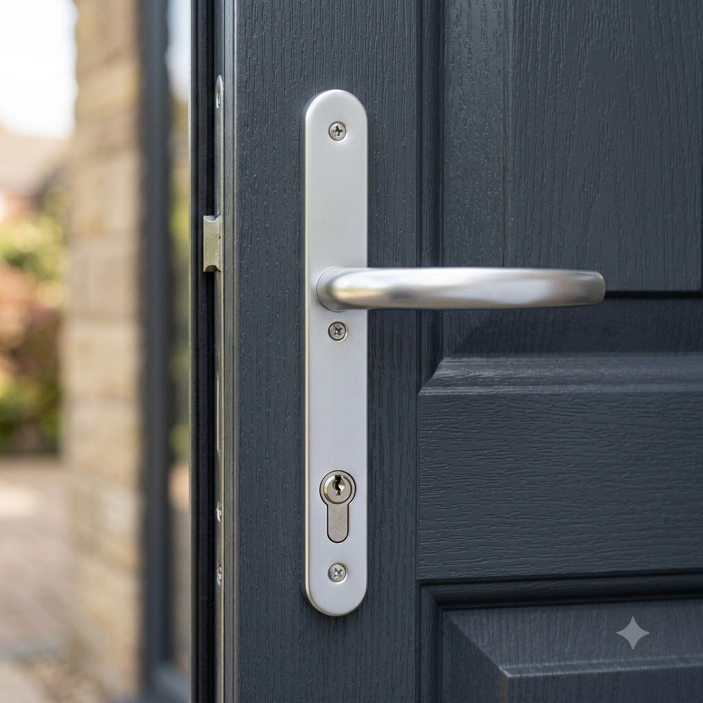 Atlanta Lever Lever UPVC Multipoint Door Handles - 92mm PZ Unsprung 200mm Screw Centres