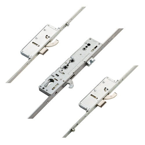 3 Latch 2 Deadbolts 3 Hooks 2 Rollers Double Spindle Multipoint Door Lock