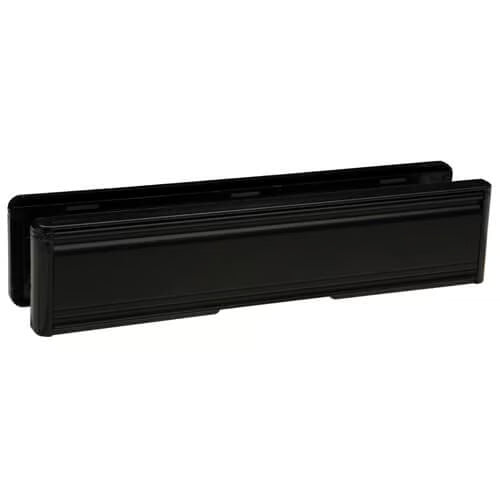 Contura 12" Telescopic Letterplate for UPVC Doors - 40-80mm- Black