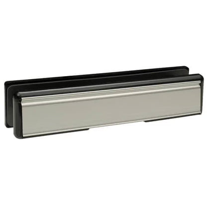Contura 12" Telescopic Letterplate for UPVC Doors - 40-80mm- Black