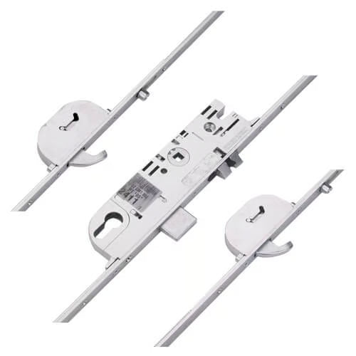 C-TS Latch Deadbolt 2 Rollers 2 Hooks Multipoint Door Lock - Master French Door Lock Section