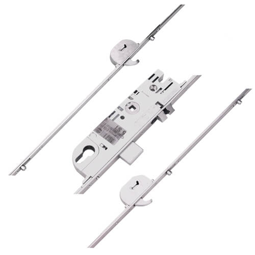 Latch Deadbolt 4 Rollers 2 Hooks Split Spindle Multipoint Door Lock
