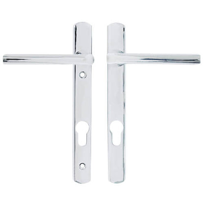 Straight Lever Lever UPVC Multipoint Door Handles - 92mm PZ Unsprung 122mm Screw Centres