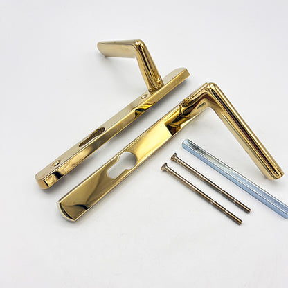 Straight Lever Lever UPVC Multipoint Door Handles - 92mm PZ Unsprung 122mm Screw Centres