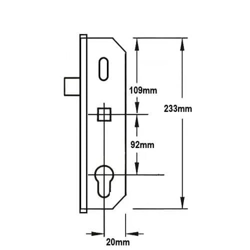 4500 Copy Multipoint Gearbox - Latch Only Version - Lift Lever