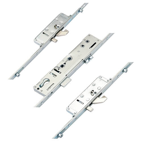 Latch Deadbolt 2 Hooks 2 Anti Lift Pins 4 Rollers Double Spindle Multipoint Door Lock