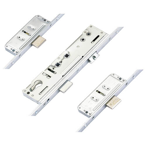 Latch 3 Deadbolts Lift Lever or Double Spindle Multipoint Door Lock - Option 1 (top deadbolt to spindle = 718mm)