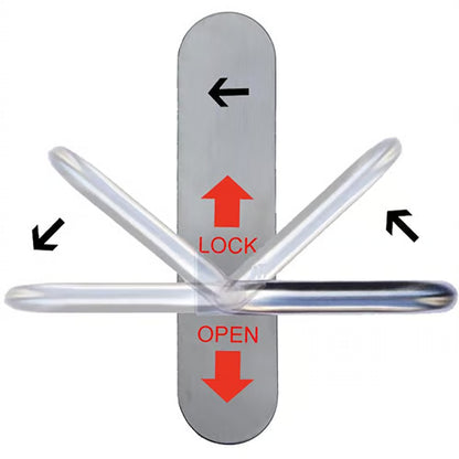 DIN Style Reversible Disabled Bathroom Lockset (Radar Type)