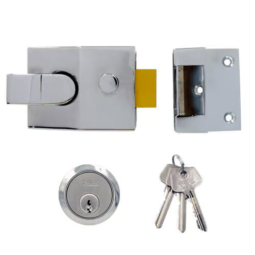 6 Pin Modern Deadlocking Nightlatch 60mm