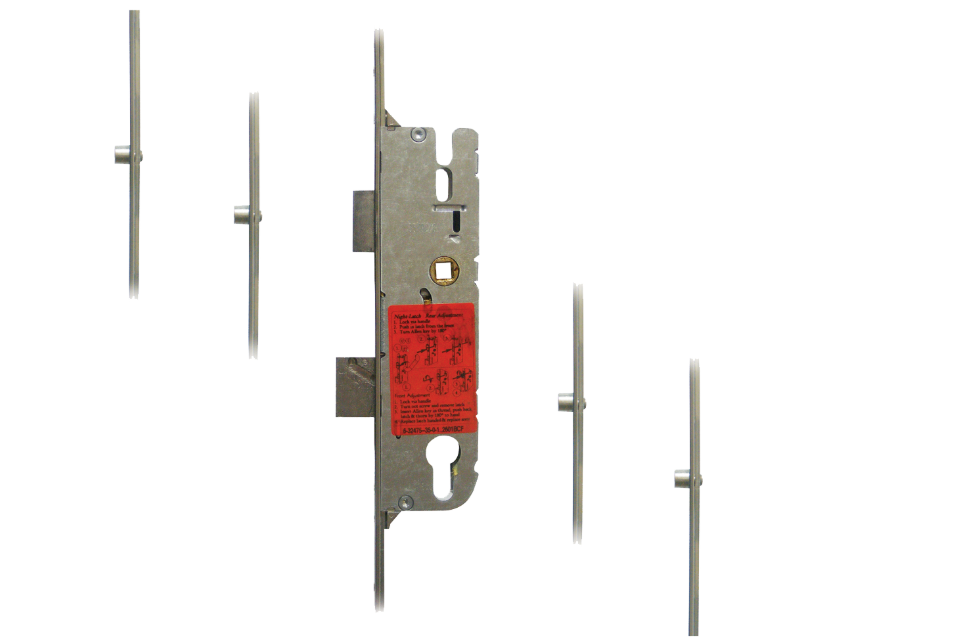 Secury Europa R4 Lever Operated Latch & Deadbolt Split Spindle - 4 Roller