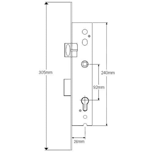 PA1024 Genuine Multipoint Gearbox - Key Wind
