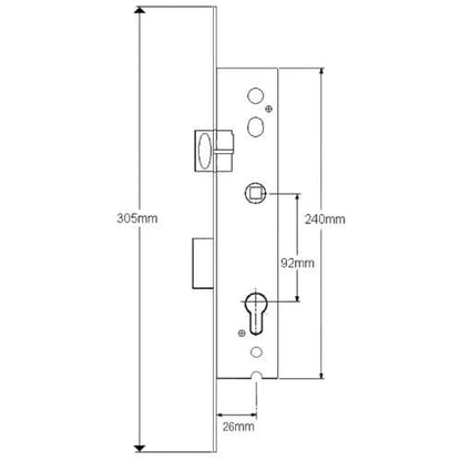 PA1024 Genuine Multipoint Gearbox - Key Wind