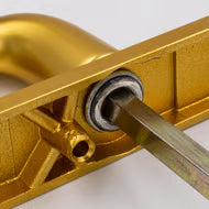 Palladio Lever Fixed Pad UPVC Multipoint Door Handles - 92mm PZ Unsprung 215mm Screw Centres