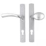 Palladio Lever Fixed Pad UPVC Multipoint Door Handles - 92mm PZ Unsprung 215mm Screw Centres