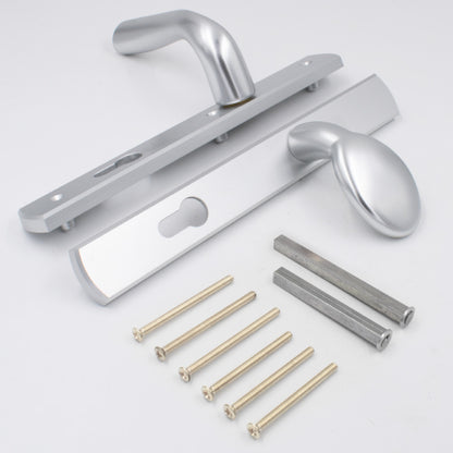 Palladio Lever Fixed Pad UPVC Multipoint Door Handles - 92mm PZ Unsprung 215mm Screw Centres