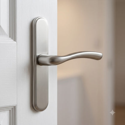Palladio Lever Moveable Pad UPVC Multipoint Door Handles - 92mm PZ Unsprung 215mm Screw Centres