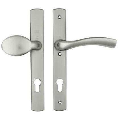 Palladio Lever Moveable Pad UPVC Multipoint Door Handles - 92mm PZ Unsprung 215mm Screw Centres