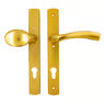 Palladio Lever Fixed Pad UPVC Multipoint Door Handles - 92mm PZ Unsprung 215mm Screw Centres