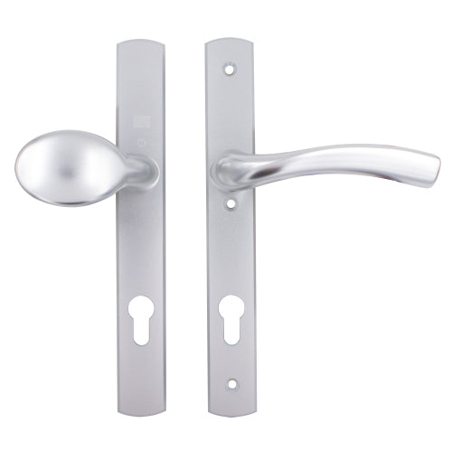 Palladio Lever Fixed Pad UPVC Multipoint Door Handles - 92mm PZ Unsprung 215mm Screw Centres