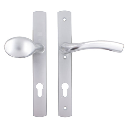 Palladio Lever Fixed Pad UPVC Multipoint Door Handles - 92mm PZ Unsprung 215mm Screw Centres