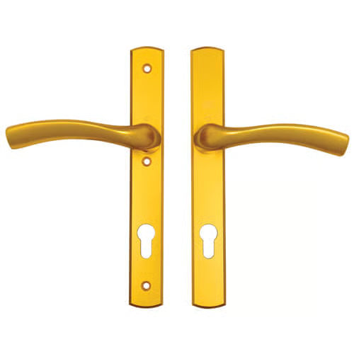 Lever UPVC Multipoint Door Handles - 92mm PZ Unsprung 215mm Screw Centres