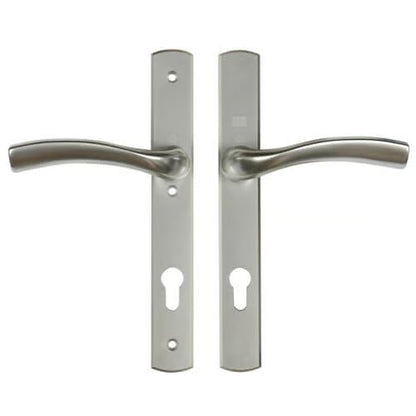 Lever UPVC Multipoint Door Handles - 92mm PZ Unsprung 215mm Screw Centres