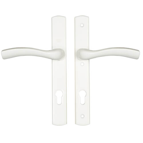 Lever UPVC Multipoint Door Handles - 92mm PZ Unsprung 215mm Screw Centres