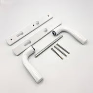 Lever UPVC Multipoint Door Handles - 92mm PZ Unsprung 215mm Screw Centres