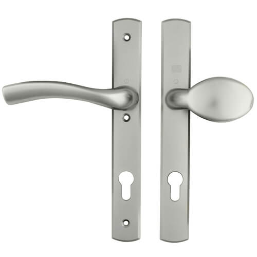 Palladio Lever Moveable Pad UPVC Multipoint Door Handles - 92mm PZ Unsprung 215mm Screw Centres