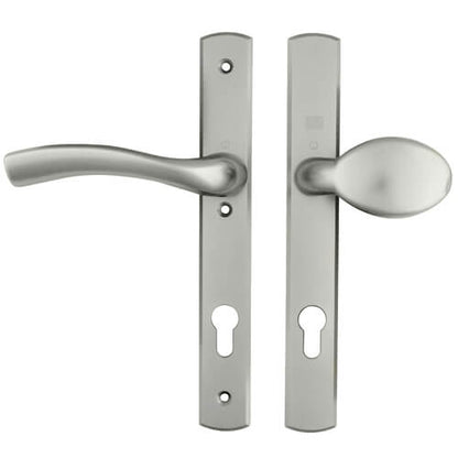 Palladio Lever Moveable Pad UPVC Multipoint Door Handles - 92mm PZ Unsprung 215mm Screw Centres
