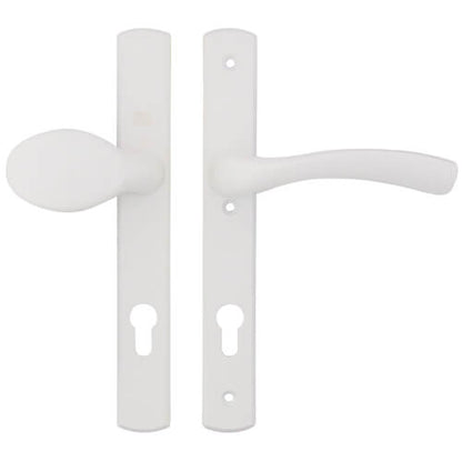 Palladio Lever Moveable Pad UPVC Multipoint Door Handles - 92mm PZ Unsprung 215mm Screw Centres