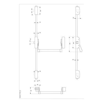 Hardware PH357 Three Point Panic Latch (LEAD TIME: 5-7 DAYS)