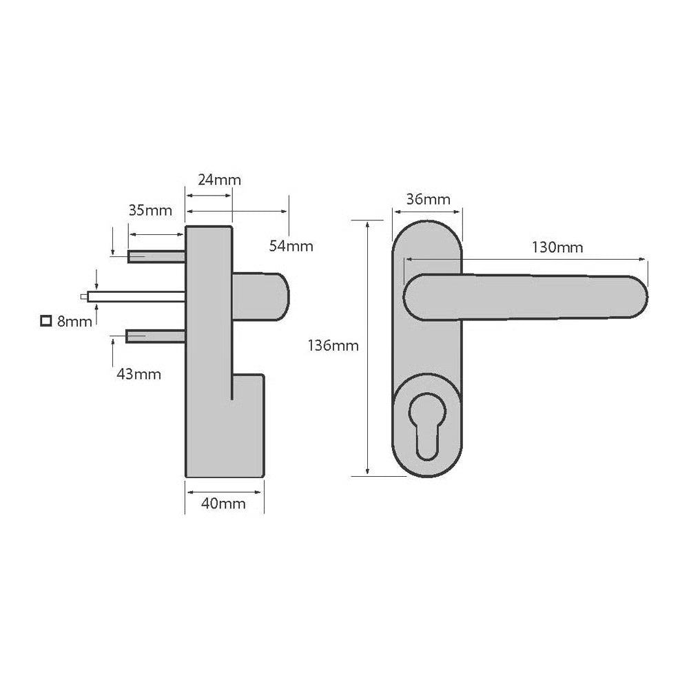 Hardware PH361 Outside Access with Handle (LEAD TIME: 5-7 DAYS)