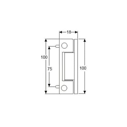 Neon Butt Hinge for UPVC Doors