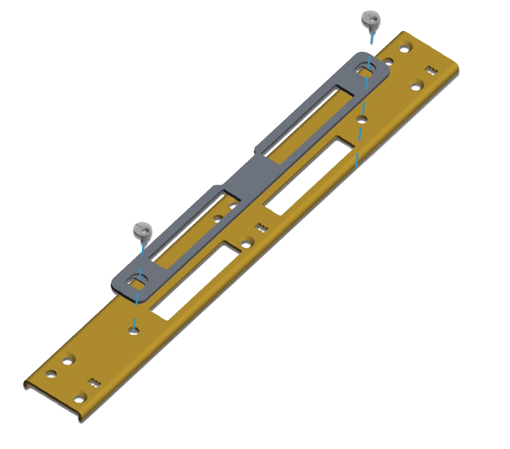 Adaptable Centre Latch And Deadbolt Keep