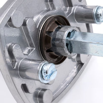Garage Door T Handle - 2 Lug - Rear Fix - 50mm Centres