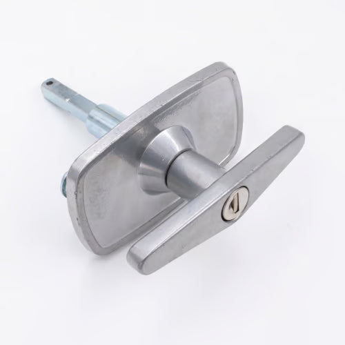 Garage Door T Handle - 2 Lug - Rear Fix - 70mm Centres