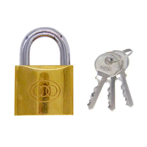 50mm Open Shackle Brass Padlock