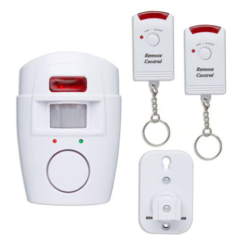 Portable PIR Alarm c/w 2 IR Fobs - Ideal for Sheds, Garages and Outbuildings