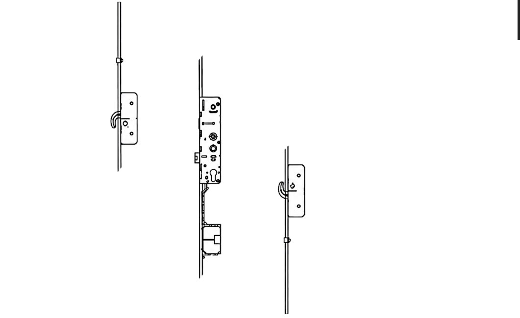 Kubu 2 Hook 2 Cams 16mm Faceplate With Serrated Rods For Shootbolts