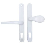 Lever Moveable Pad UPVC Multipoint Door Handles - 70mm/92mm PZ Sprung 215mm Screw Centres